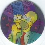 1996 Frito-Lay The Simpsons Magic Motion Tazos #144 Homer & Marge Front