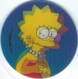 1996 Frito-Lay The Simpsons Magic Motion Tazos #145 Lisa Simpson Front