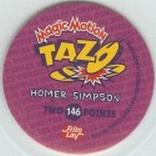 1996 Frito-Lay The Simpsons Magic Motion Tazos #146 Homer Simpson Back