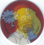 1996 Frito-Lay The Simpsons Magic Motion Tazos #152 Homer Simpson Front