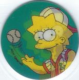 1996 Frito-Lay The Simpsons Magic Motion Tazos #156 Lisa Simpson Front