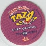 1996 Frito-Lay The Simpsons Magic Motion Tazos #164 Bart Simpson Back