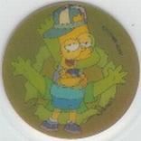 1996 Frito-Lay The Simpsons Magic Motion Tazos #164 Bart Simpson Front