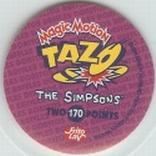 1996 Frito-Lay The Simpsons Magic Motion Tazos #170 The Simpsons Back
