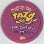 1996 Frito-Lay The Simpsons Magic Motion Tazos #173 The Simpsons Back