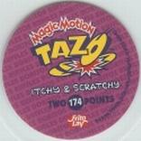 1996 Frito-Lay The Simpsons Magic Motion Tazos #174 Itchy & Scratchy Back