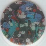 1996 Frito-Lay The Simpsons Magic Motion Tazos #174 Itchy & Scratchy Front