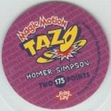 1996 Frito-Lay The Simpsons Magic Motion Tazos #175 Homer Simpson Back