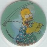 1996 Frito-Lay The Simpsons Magic Motion Tazos #175 Homer Simpson Front