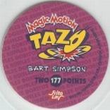 1996 Frito-Lay The Simpsons Magic Motion Tazos #177 Bart Simpson Back