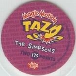 1996 Frito-Lay The Simpsons Magic Motion Tazos #179 The Simpsons Back