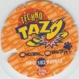 1996 Frito-Lay Chester Cheetah Techno Tazos #183 Chester Cheetah Back