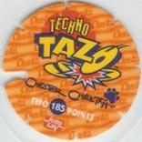 1996 Frito-Lay Chester Cheetah Techno Tazos #185 Chester Cheetah Back
