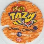 1996 Frito-Lay Chester Cheetah Techno Tazos #189 Chester Cheetah Back