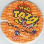 1996 Frito-Lay Chester Cheetah Techno Tazos #190 Chester Cheetah Back