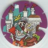 1996 Frito-Lay Looney Tunes Time Warp Techno Tazos #215 King Arthur Front
