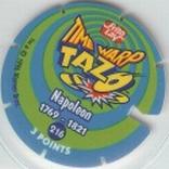 1996 Frito-Lay Looney Tunes Time Warp Techno Tazos #216 Napoleon Back