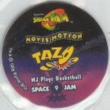 1996 Frito-Lay Space Jam Tazos #9 MJ Plays Basketball Back
