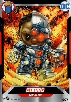 2023 DC Comics Ooshies Collector Cards Series 2 #7 Cyborg Front