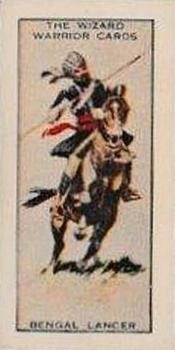 1928 D.C. Thomson The Wizard Warrior Cards (Dominoes back) #5/5 Bengal Lancer Front