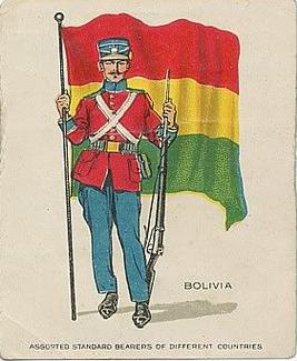 1914 Lorillard Assorted Standard Bearers of Different Countries (T105) #7 Bolivia Front