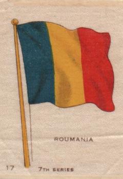 1910-25 Phillips BDV Flags 7th Series Silks #17 Roumania Front