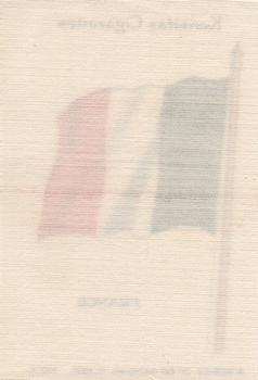 1934 Wix/Kensitas National Flags Silks #3 France Back