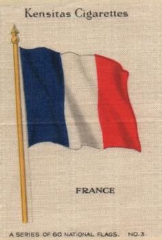 1934 Wix/Kensitas National Flags Silks #3 France Front