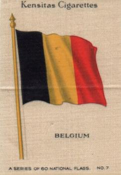 1934 Wix/Kensitas National Flags Silks #7 Belgium Front