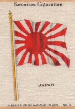 1934 Wix/Kensitas National Flags Silks #9 Japan Front