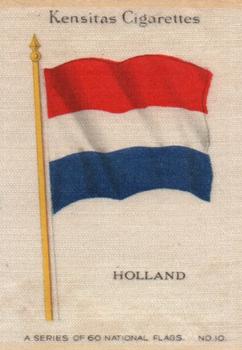 1934 Wix/Kensitas National Flags Silks #10 Holland Front