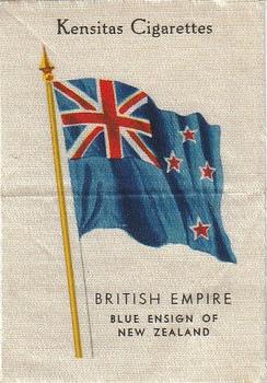 1934 Wix/Kensitas National Flags Silks #15 New Zealand (Blue Ensign) Front