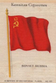 1934 Wix/Kensitas National Flags Silks #20 Soviet Russia Front