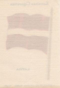 1934 Wix/Kensitas National Flags Silks #26 Latvia Back