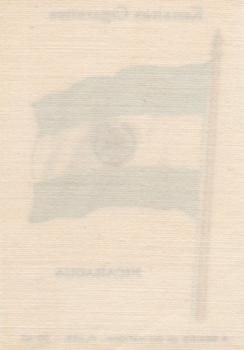 1934 Wix/Kensitas National Flags Silks #45 Nicaragua Back