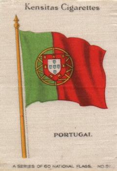 1934 Wix/Kensitas National Flags Silks #51 Portugal Front