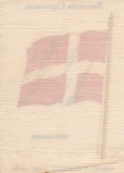 1934 Wix/Kensitas National Flags Silks #52 Denmark Back