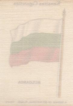 1934 Wix/Kensitas National Flags Silks #54 Bulgaria Back