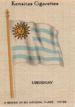 1934 Wix/Kensitas National Flags Silks #59 Uruguay Front