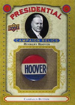 2020 Upper Deck Presidential Weekly Packs - Campaign Relic Achievements #CR-HH Herbert Hoover Front