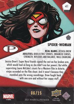 2023 Upper Deck Marvel Premier - Gold Spectrum Foil #41 Spider-Woman Back