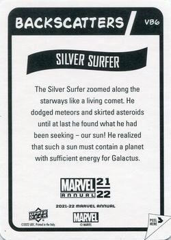 2021-22 Upper Deck Marvel Annual - Vintage Backscatters Achievements #VB6 Silver Surfer Back