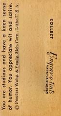 1940-59 Peerless Engrav-o-tints #NNO Jane Powell Back