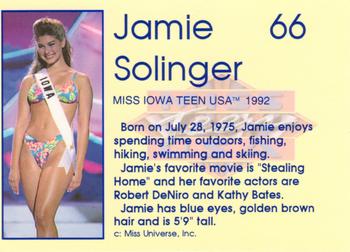 1993 Star Miss USA / Miss Teen USA #66 Jamie Solinger Back