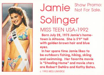 1993 Star Non-Sport Show Promos #NNO Jamie Solinger Back