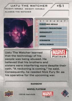 2023 Upper Deck Marvel Platinum - Rainbow #51 Uatu the Watcher Back