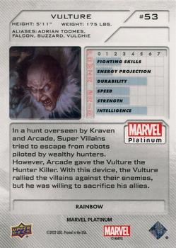 2023 Upper Deck Marvel Platinum - Rainbow #53 Vulture Back
