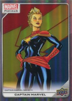 2023 Upper Deck Marvel Platinum - Rainbow #148 Captain Marvel Front