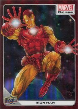 2023 Upper Deck Marvel Platinum - Red Rainbow #34 Iron Man Front