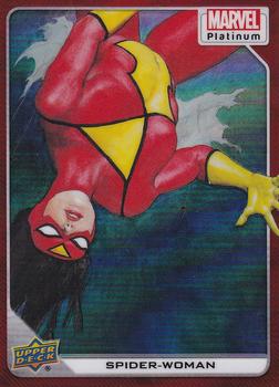 2023 Upper Deck Marvel Platinum - Red Rainbow #42 Spider-Woman Front